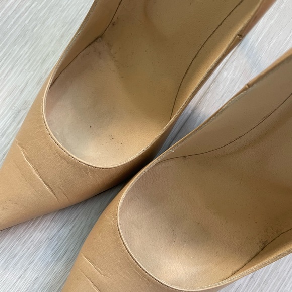 Jimmy Choo Romy Tan Leather Pumps Heels Sz 38 - Picture 9 of 9